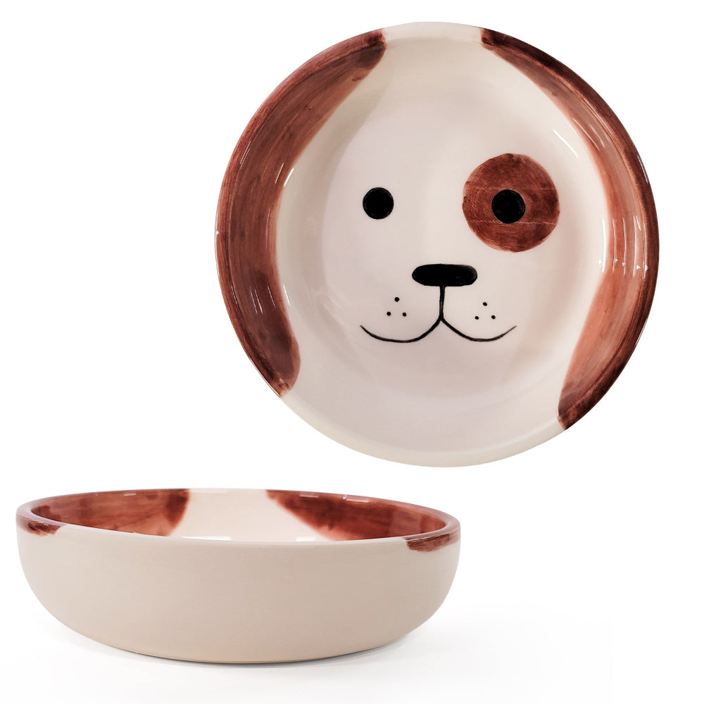 PetSupply Guy Short Handmade Ceramic Dog Bowl-2
