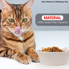 PetSupply Guy Cat Bowl Round Striped all colors-Lifestyle1