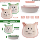 PetSupply Guy Cat Face Bowl all colors-2