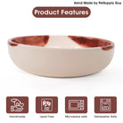 PetSupply Guy Short Handmade Ceramic Dog Bowl-5