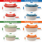 Shopify Cat Bowl Round Plain all colors - dimension